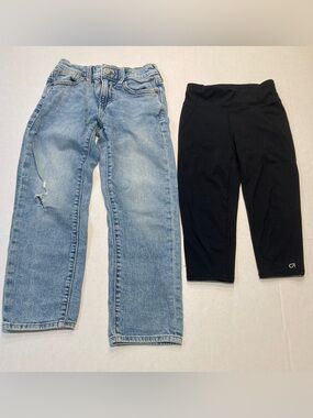 Old Navy GapFit 🟣 Size 7 Bundle of Jeans and Capri Leggings